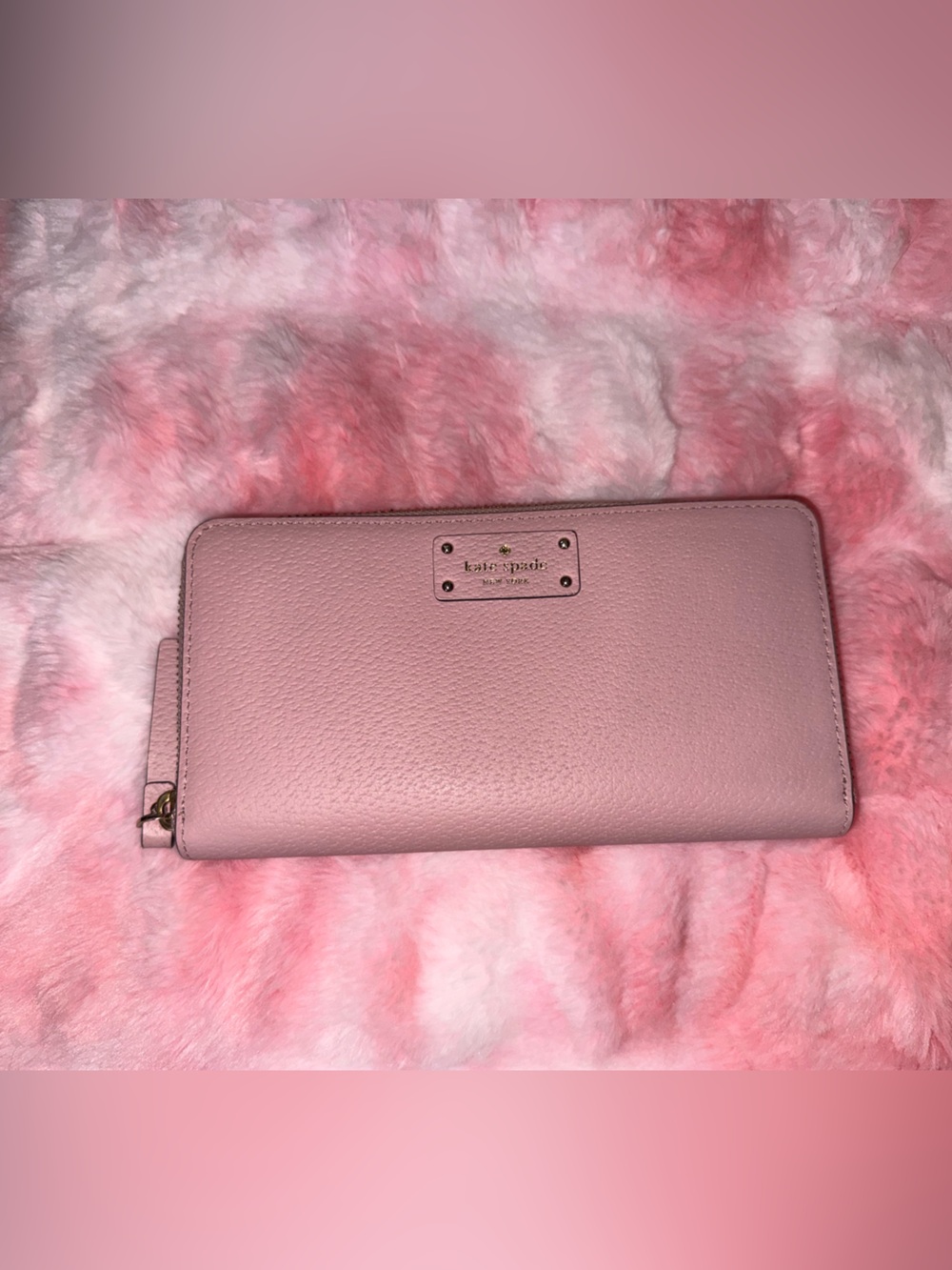 Kate Spade Grove Street Neda Medium Zip Around Wallet in Pink Bonnet